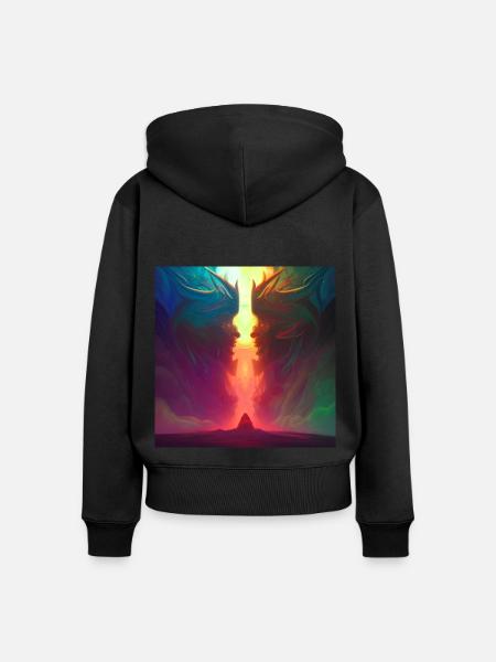 Die Kluft - Frauen Premium Bio Zip Hoodie - Schwarz