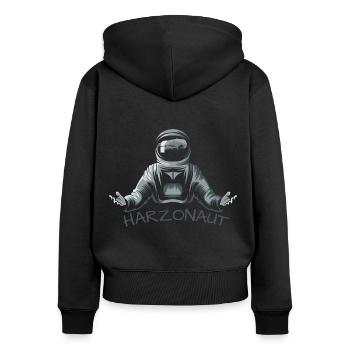 Harzonaut (Universum Resin Edition) - Sweat à capuche zippé Premium bio Femme - noir - Dos - Julia (174cm)
