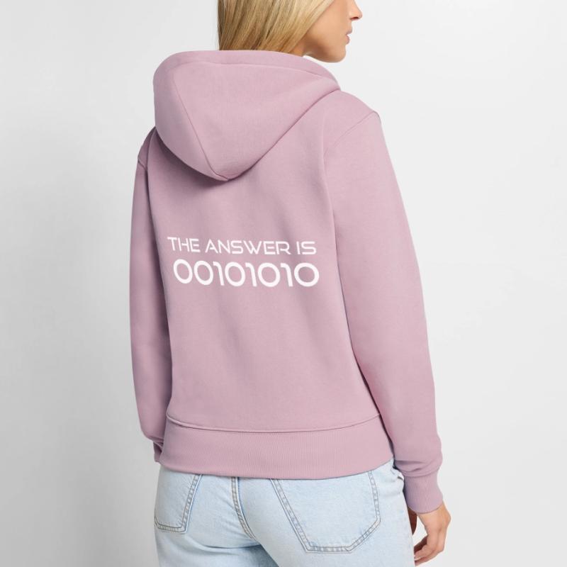 Code | Admin | IT | Coder Sweat à capuche zippé Premium bio Femme