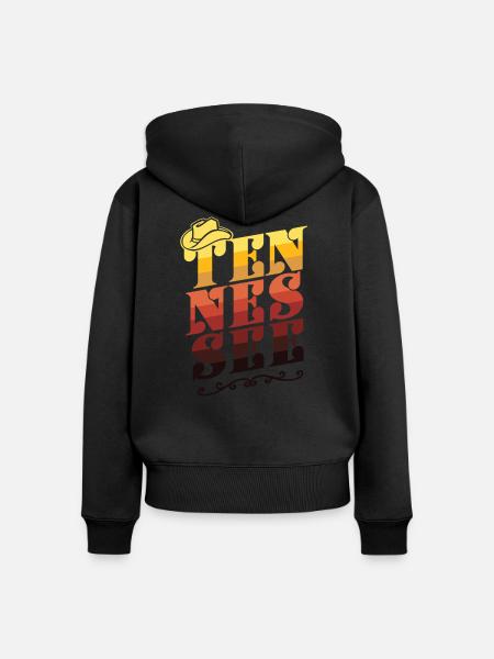 Tennessee Dirt - Frauen Premium Bio Zip Hoodie - Schwarz