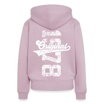 48. GEBURTSTAG ORIGINAL 1978 - Frauen Premium Bio Zip Hoodie - Altrosa - Hinten - Julia (174cm)