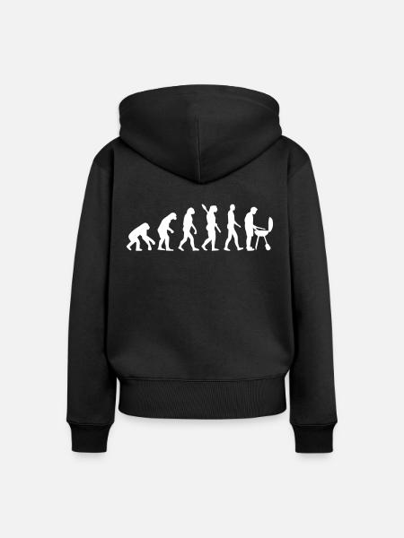 BBQ Grill EVOLUTION GRILL - Frauen Premium Bio Zip Hoodie - Schwarz