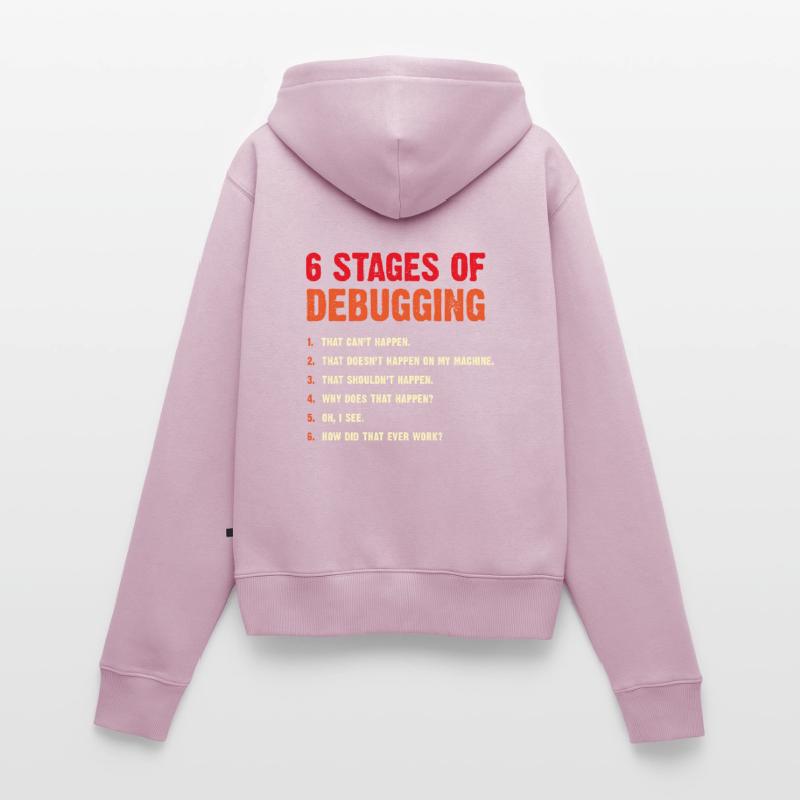 Entwickler Debugging Computer Scientist Geek Coder Frauen Premium Bio Zip Hoodie