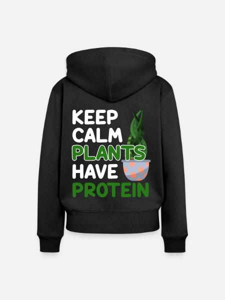 Vegan Veganismus - Frauen Premium Bio Zip Hoodie - Schwarz