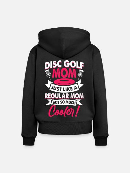 Discgolf Disc Golf - Frauen Premium Bio Zip Hoodie - Schwarz