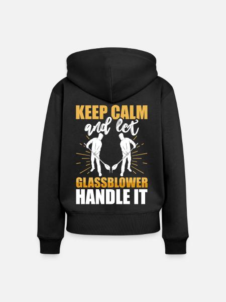Glasbläser - Frauen Premium Bio Zip Hoodie - Schwarz