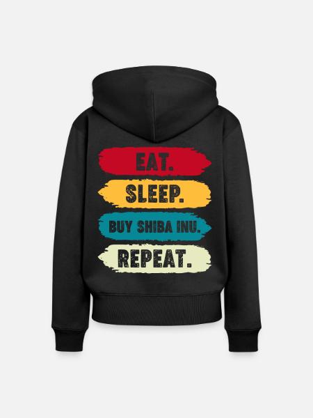 Krypto Kryptowährung - Frauen Premium Bio Zip Hoodie - Schwarz