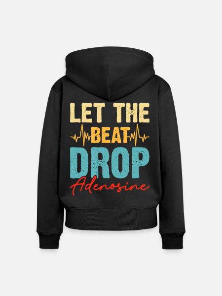 Dj Djing - Frauen Premium Bio Zip Hoodie - Schwarz