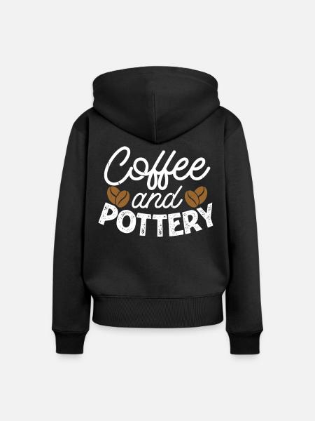 Töpfern Töpferei Töpfer - Frauen Premium Bio Zip Hoodie - Schwarz