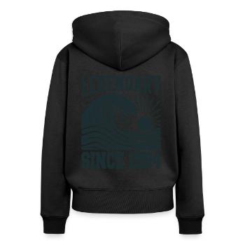 Legendary since 1994 Birthday Wave - Women's Premium Organic Zip Hoodie - black - Back - Julia (174cm)
