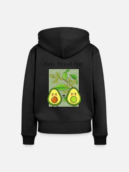 Avo-Good Day - Frauen Premium Bio Zip Hoodie - 