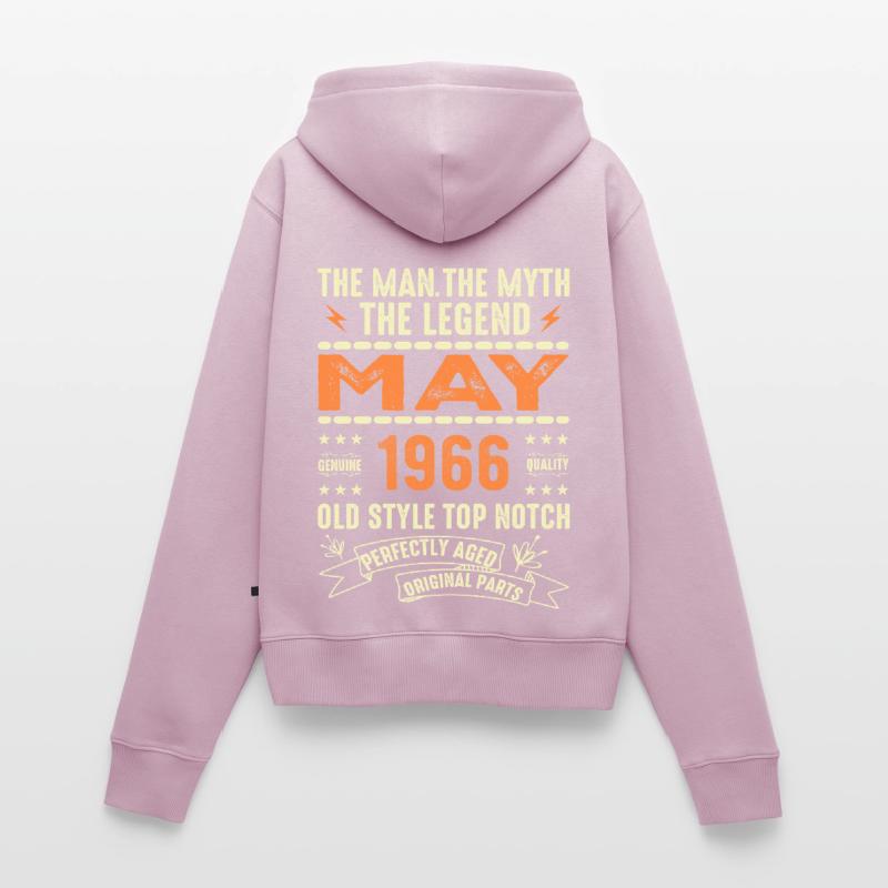 Birthday May 1966 - May 1966 Women's Premium Organic Zip Hoodie