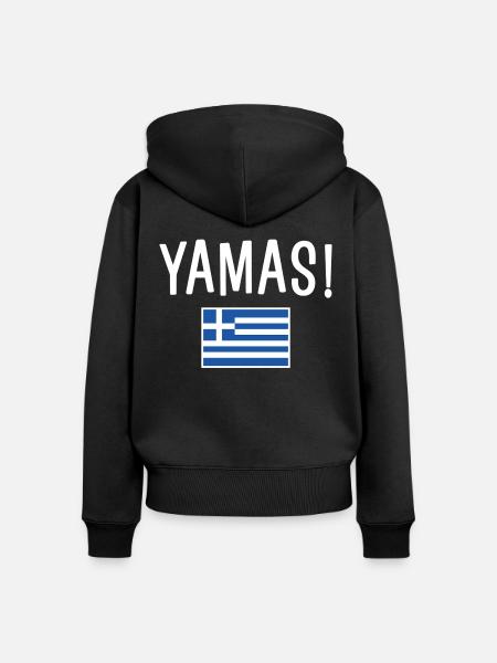 Yamas - Frauen Premium Bio Zip Hoodie - Schwarz