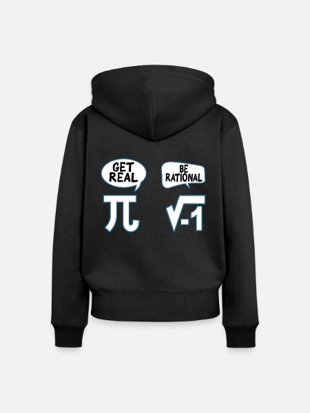 Mathematik - Frauen Premium Bio Zip Hoodie - Schwarz