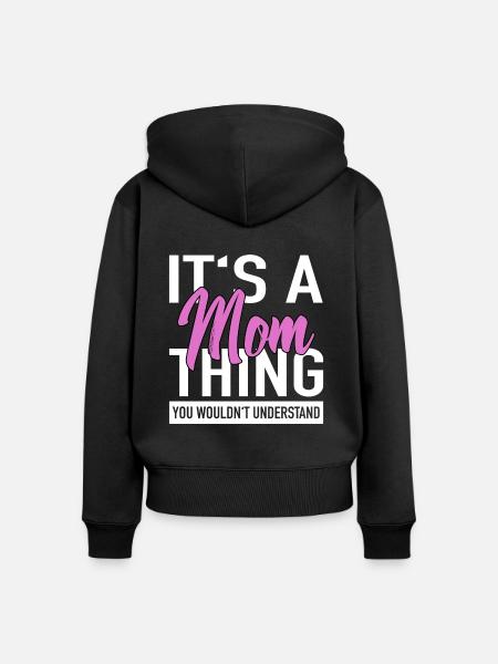 Beste Mutter Mama - Frauen Premium Bio Zip Hoodie - Schwarz
