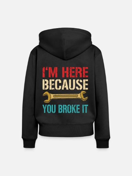 Mechaniker - Frauen Premium Bio Zip Hoodie - Schwarz