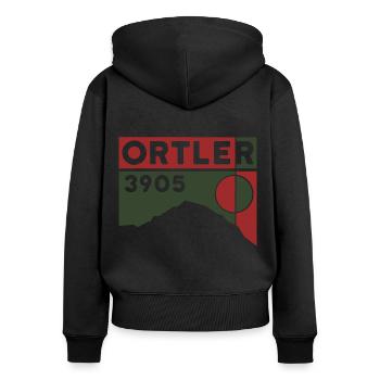 Ortler Hike Ascent Ski Tour Solda Hiking - Women's Premium Organic Zip Hoodie - black - Back - Julia (174cm)