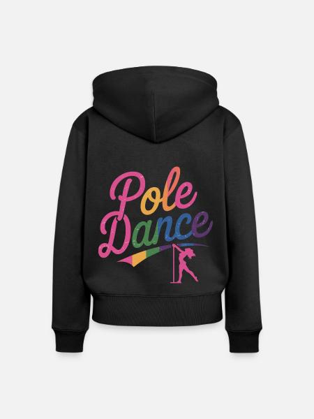 Pole Dance Pole Tänzerin Stangentanz - Frauen Premium Bio Zip Hoodie - Schwarz