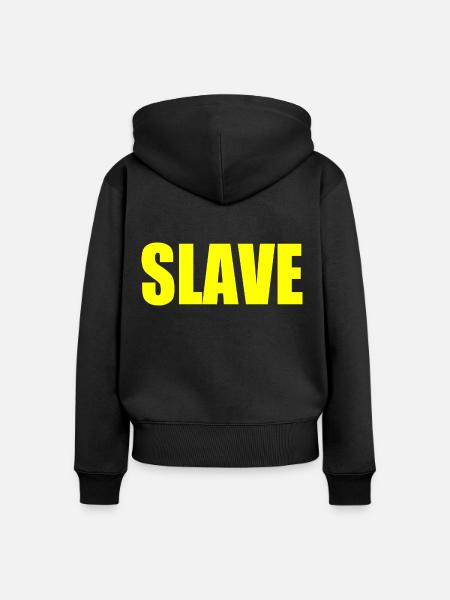 Slave - Frauen Premium Bio Zip Hoodie - Schwarz
