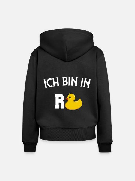 Rente Geschenk - Frauen Premium Bio Zip Hoodie - Schwarz