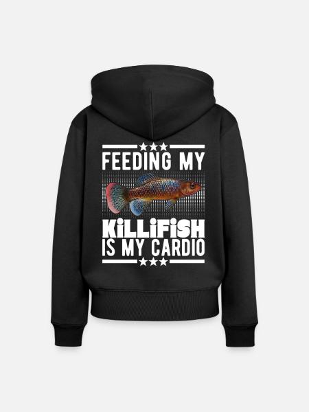 Killifisch Eierlegender Zahnkrapfen Aquarium - Frauen Premium Bio Zip Hoodie - Schwarz