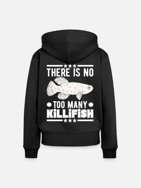 Killifisch Eierlegender Zahnkrapfen Aquarium - Frauen Premium Bio Zip Hoodie - Schwarz