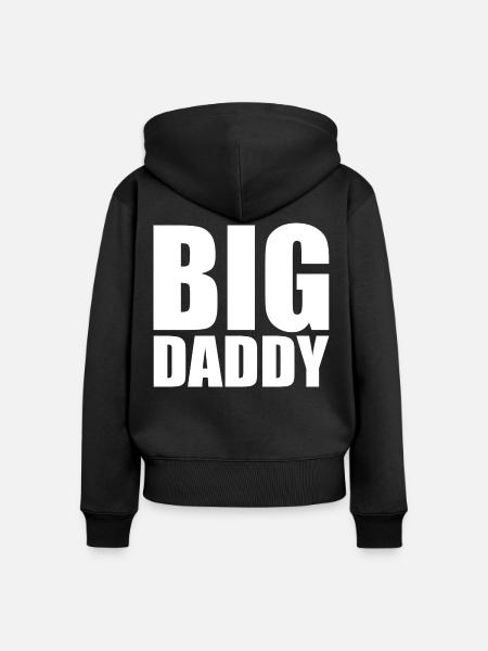 Big daddy - Frauen Premium Bio Zip Hoodie - Schwarz