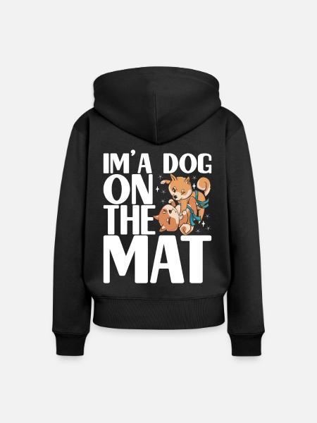 Brazilian Jiu Jitsu Grappling - Frauen Premium Bio Zip Hoodie - Schwarz