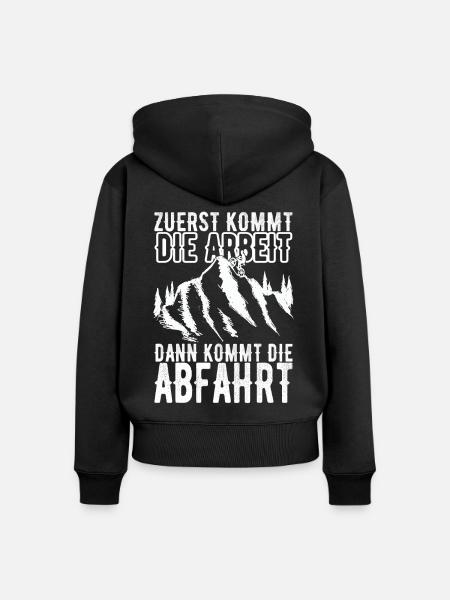 Fahrrad Fahrradfahren MTB - Frauen Premium Bio Zip Hoodie - Schwarz