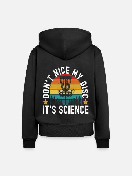Disc Golf Disc Golfer - Frauen Premium Bio Zip Hoodie - Schwarz