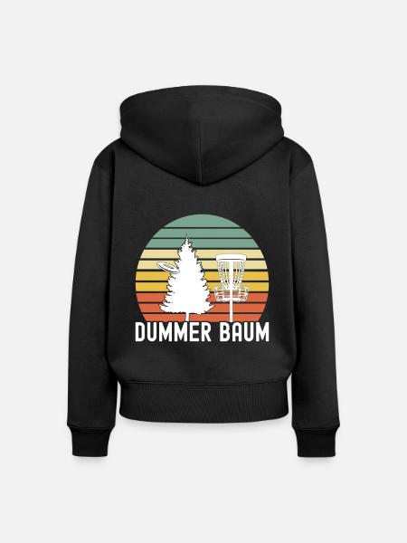 Disc Golf Disc Golfer - Frauen Premium Bio Zip Hoodie - Schwarz