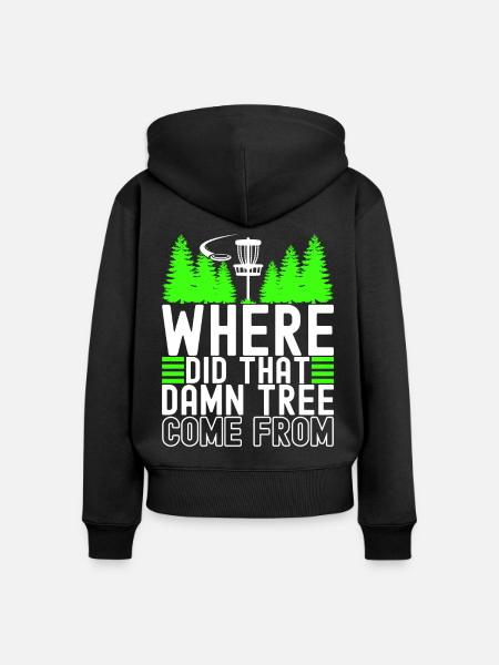 Disc Golf Disc Golfer - Frauen Premium Bio Zip Hoodie - Schwarz