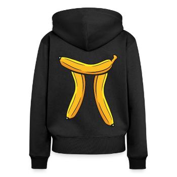 Mathe Mathelehrer - Frauen Premium Bio Zip Hoodie - Schwarz - Hinten - Julia (174cm)