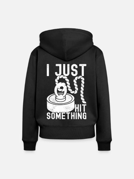 Magnet Fischer Magnet Fischen - Frauen Premium Bio Zip Hoodie - Schwarz