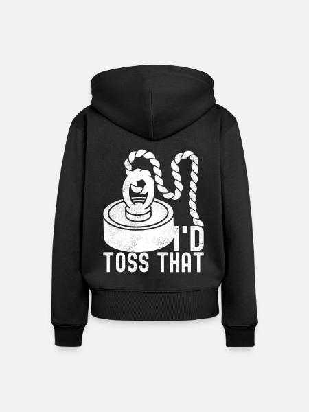 Magnet Fischer Magnet Fischen - Frauen Premium Bio Zip Hoodie - Schwarz