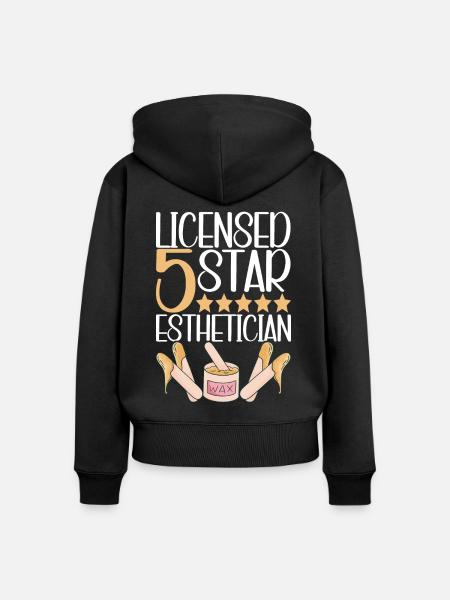 Kosmetikerin Kosmetik - Frauen Premium Bio Zip Hoodie - Schwarz