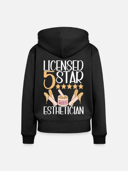Kosmetikerin Kosmetik - Frauen Premium Bio Zip Hoodie - Schwarz