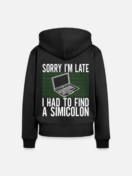 Programmierer Informatiker - Frauen Premium Bio Zip Hoodie - Schwarz