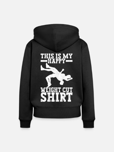 Wrestling Ringen Ringer - Frauen Premium Bio Zip Hoodie - Schwarz