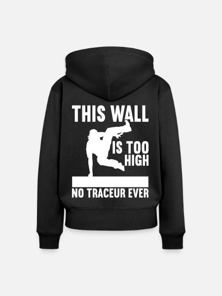 Parkour Freerunning - Frauen Premium Bio Zip Hoodie - Schwarz
