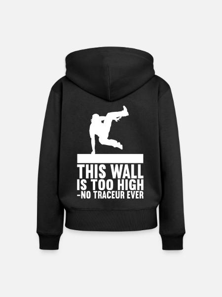 Parkour Freerunning - Frauen Premium Bio Zip Hoodie - Schwarz