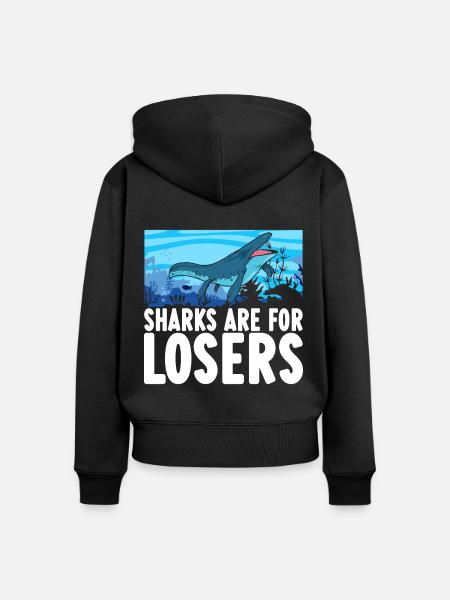 Mosasaurus Dinosaurier - Frauen Premium Bio Zip Hoodie - Schwarz
