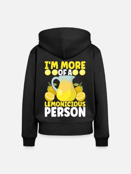 Limonade Limonadenstand - Frauen Premium Bio Zip Hoodie - Schwarz