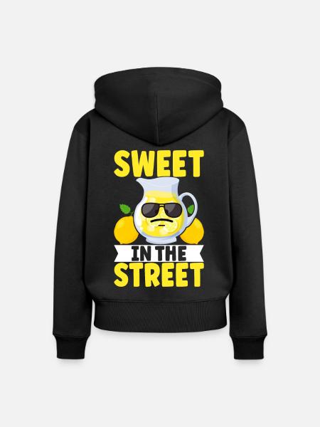 Limonade Limonadenstand - Frauen Premium Bio Zip Hoodie - Schwarz