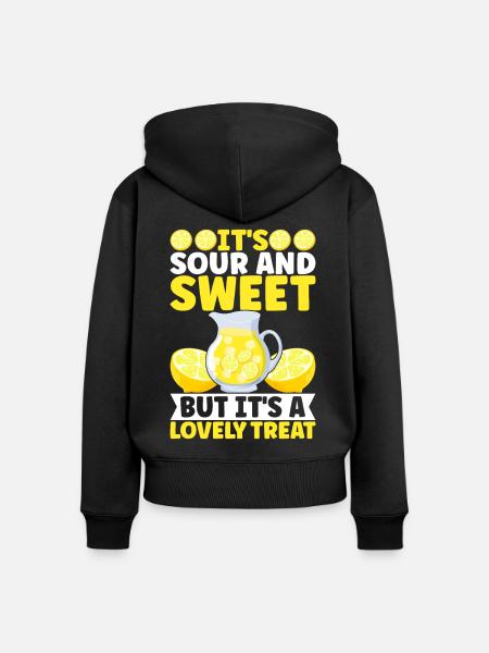 Limonade Limonadenstand - Frauen Premium Bio Zip Hoodie - Schwarz