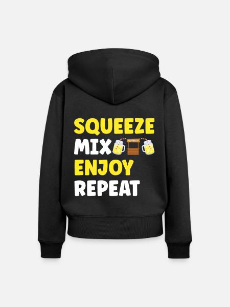 Limonade Limonadenstand - Frauen Premium Bio Zip Hoodie - Schwarz