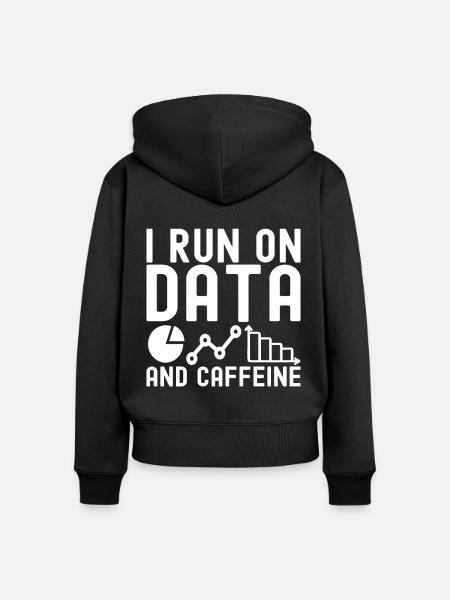 Data Science Datenanalyst - Frauen Premium Bio Zip Hoodie - Schwarz