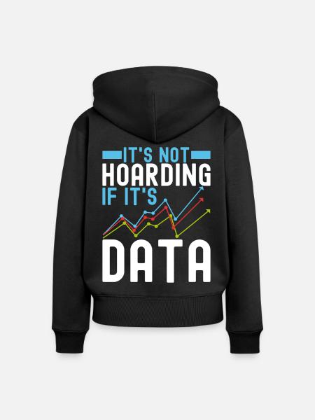 Data Science Datenanalyst - Frauen Premium Bio Zip Hoodie - Schwarz