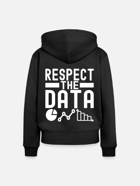 Data Science Datenanalyst - Frauen Premium Bio Zip Hoodie - Schwarz