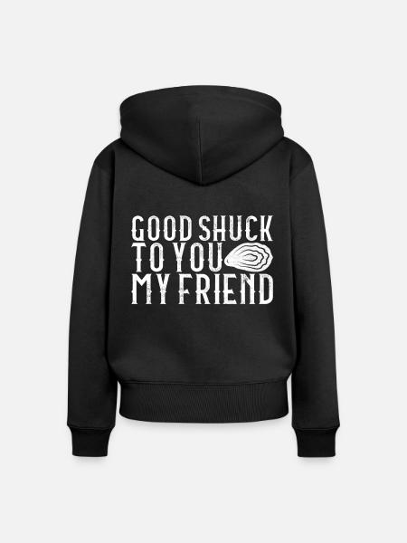 Austern Austernliebhaber - Frauen Premium Bio Zip Hoodie - Schwarz